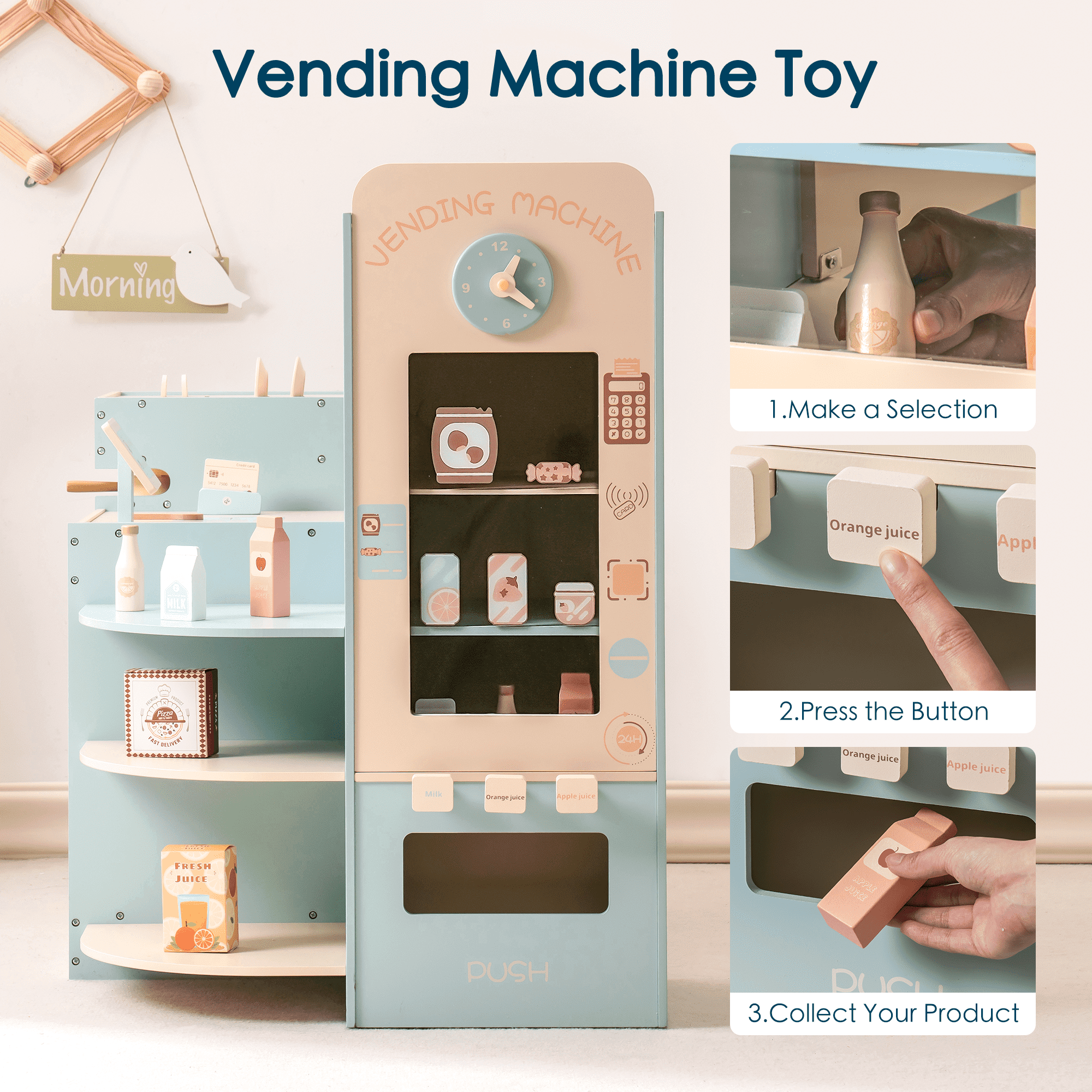 ROBUD Corner Coffee Shop Play Set