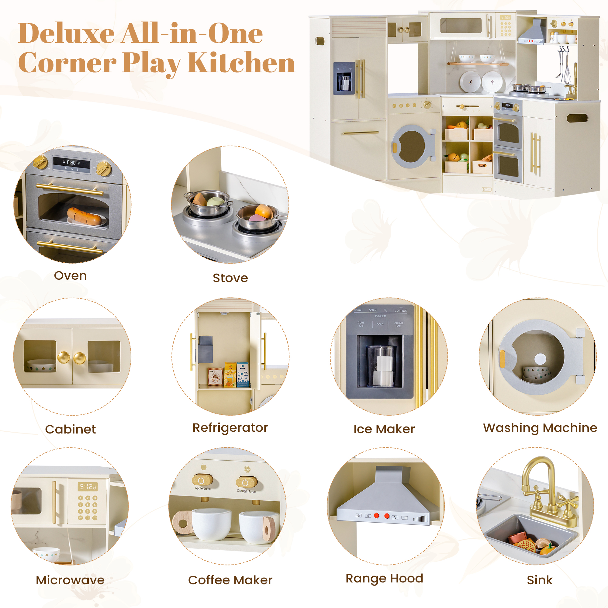 ROBUD Holz-Hell-Luxus-Eckküche