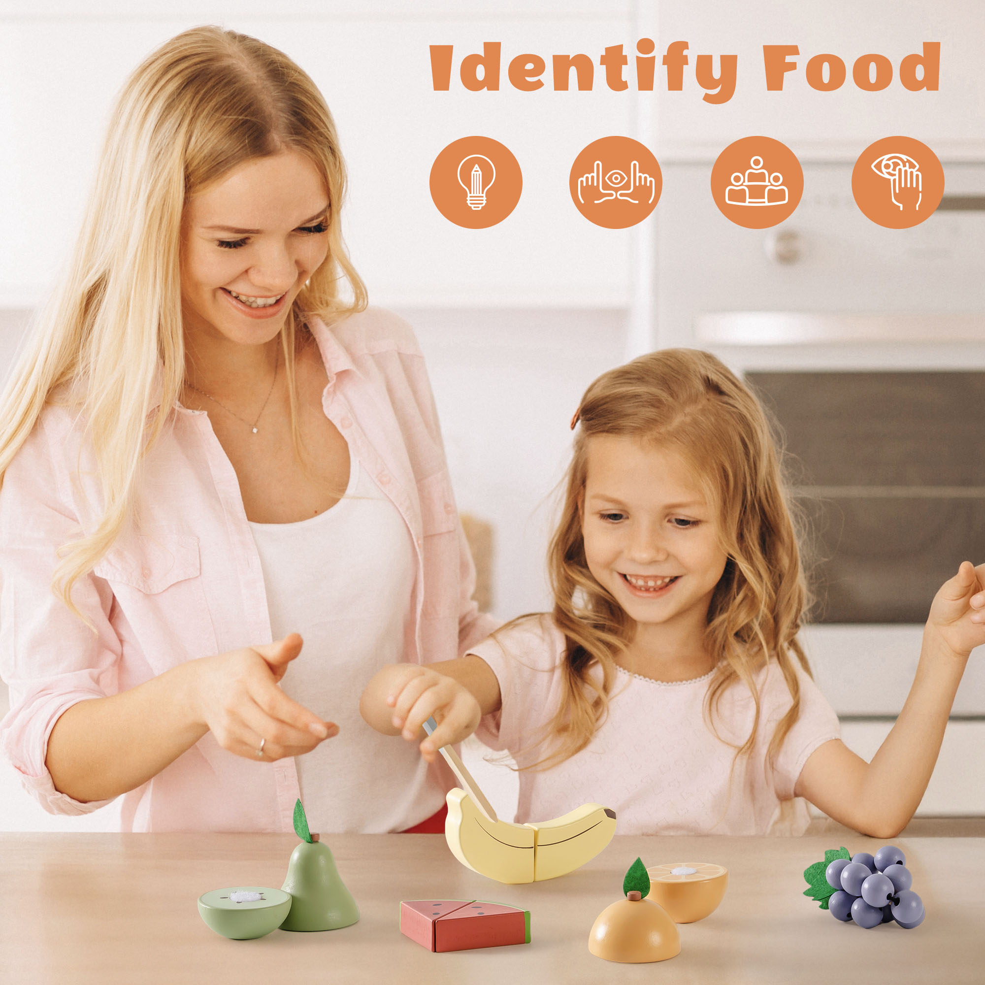 ROBUD Wooden Food Playset - Fruit