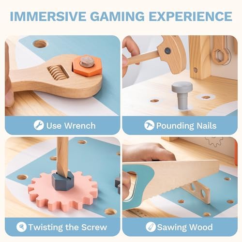 ROBUD Toy Workbench Tool Bench Set for Kids