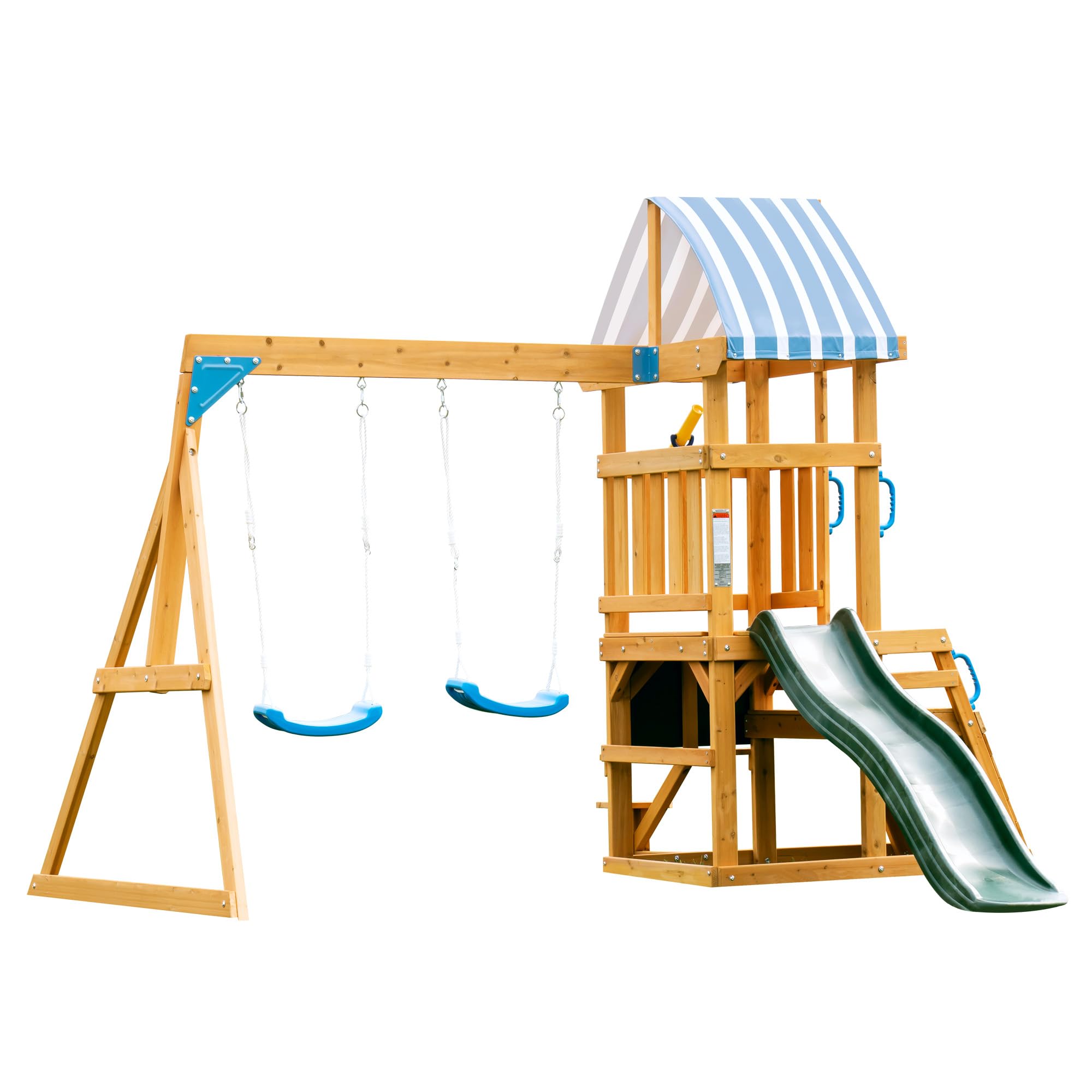 ROBUD Wooden Swing Sets for Backyard