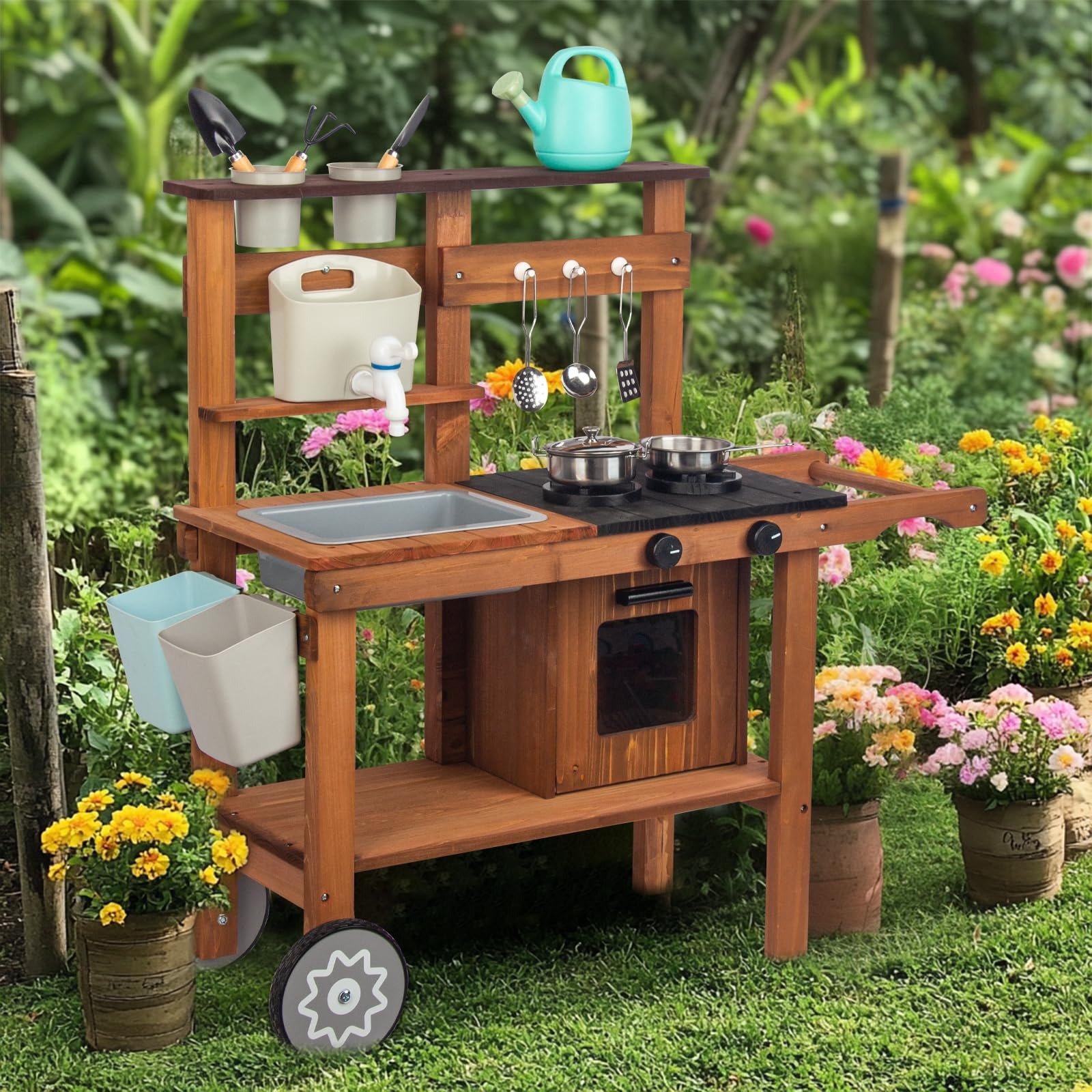 ROBUD Outdoor Spielküche Braun