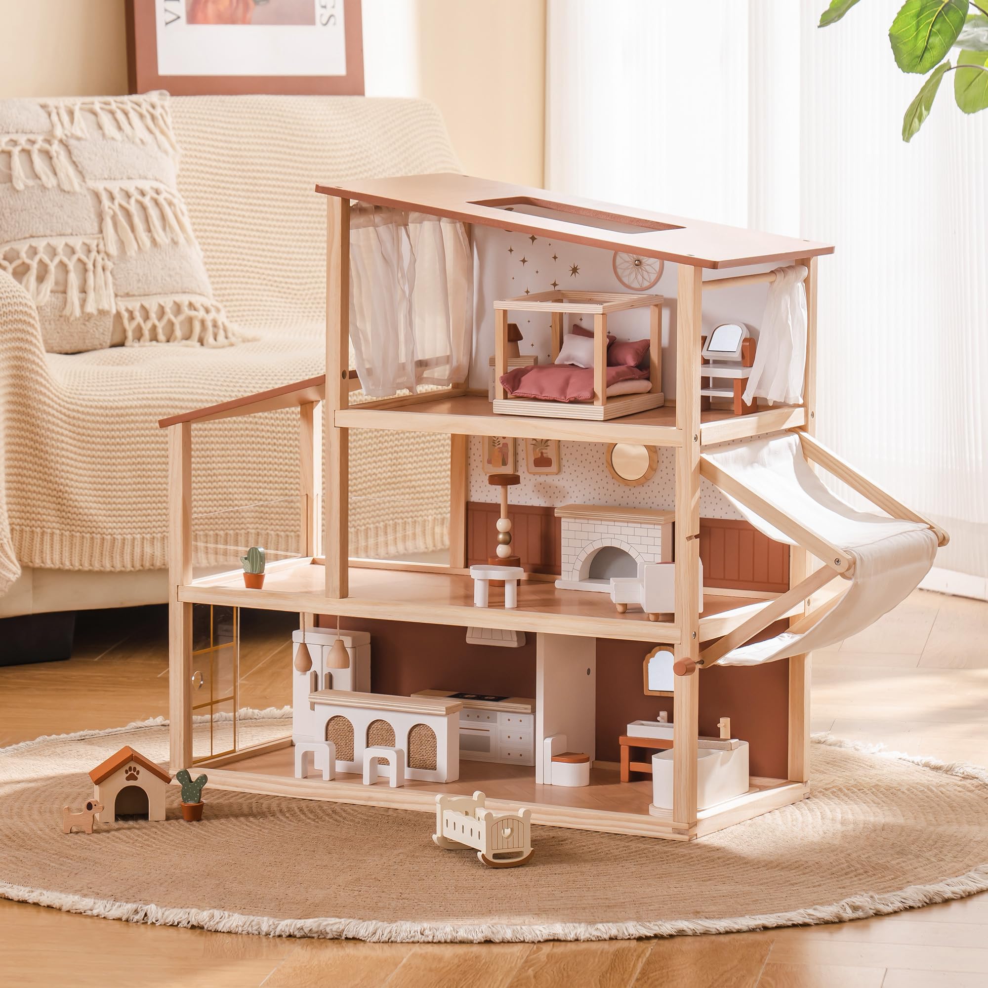 ROBUD Puppenhaus aus Holz - Bohemian