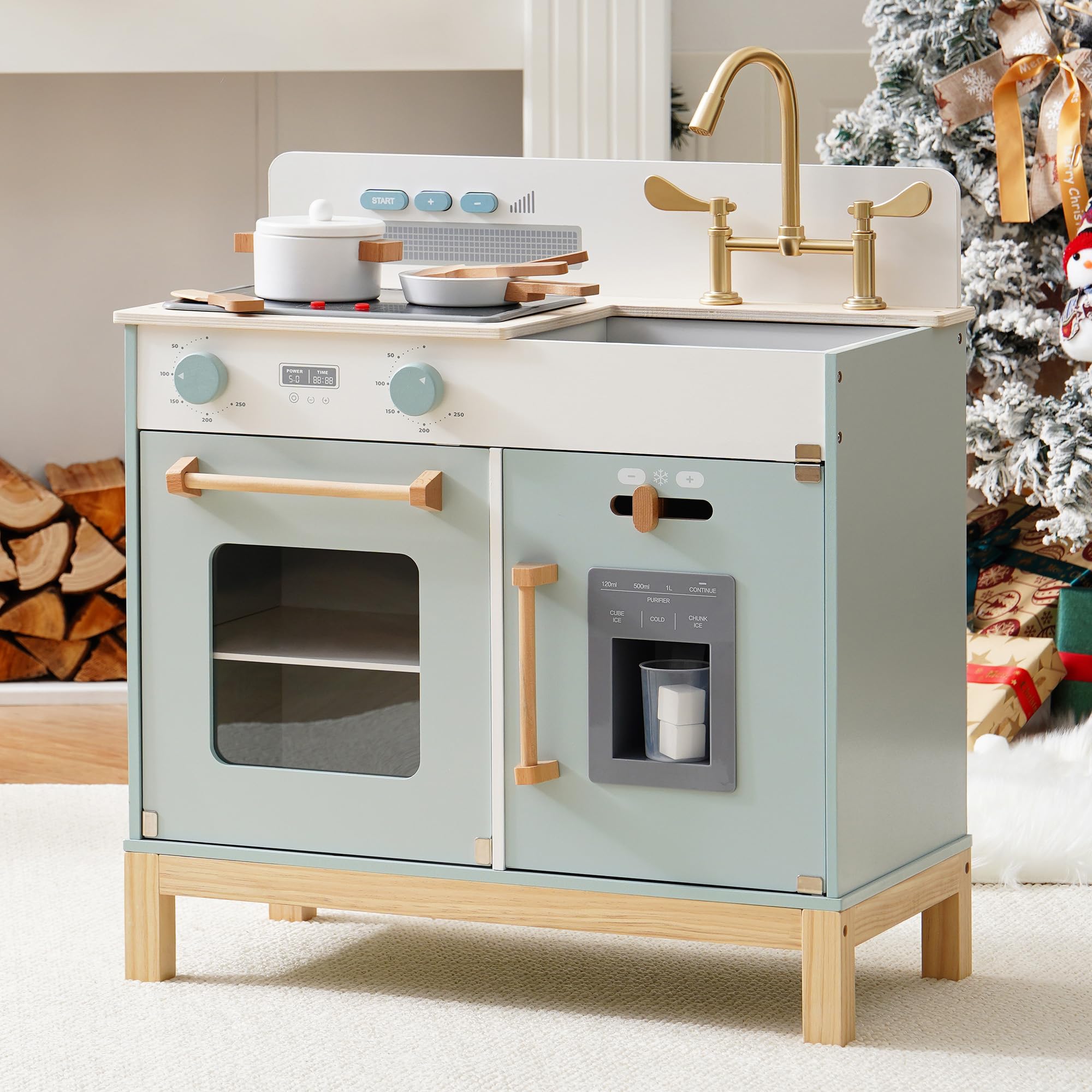 ROBUD Wooden Kids Play Kitchen - Montessori