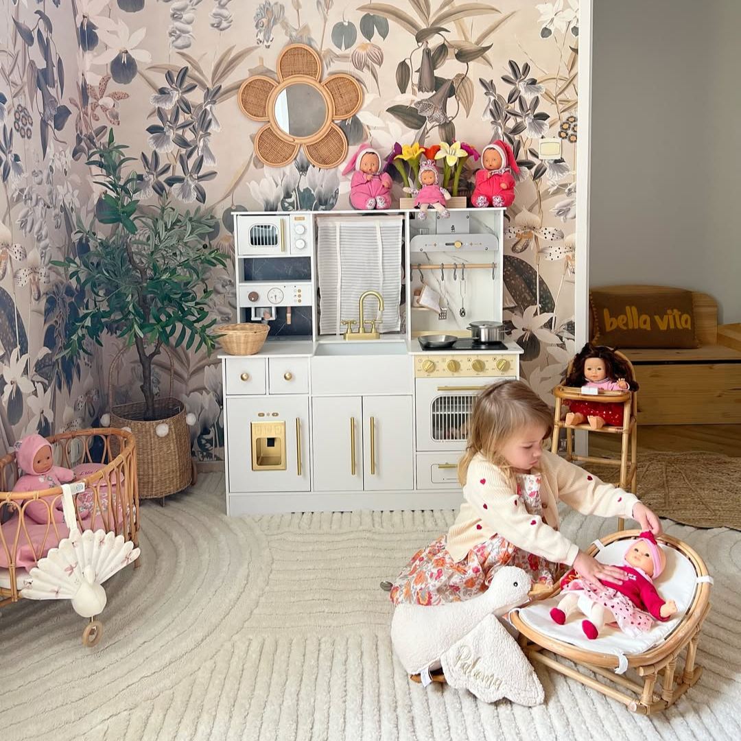 ROBUD Moderne Spielküche für Kinder - Weiß