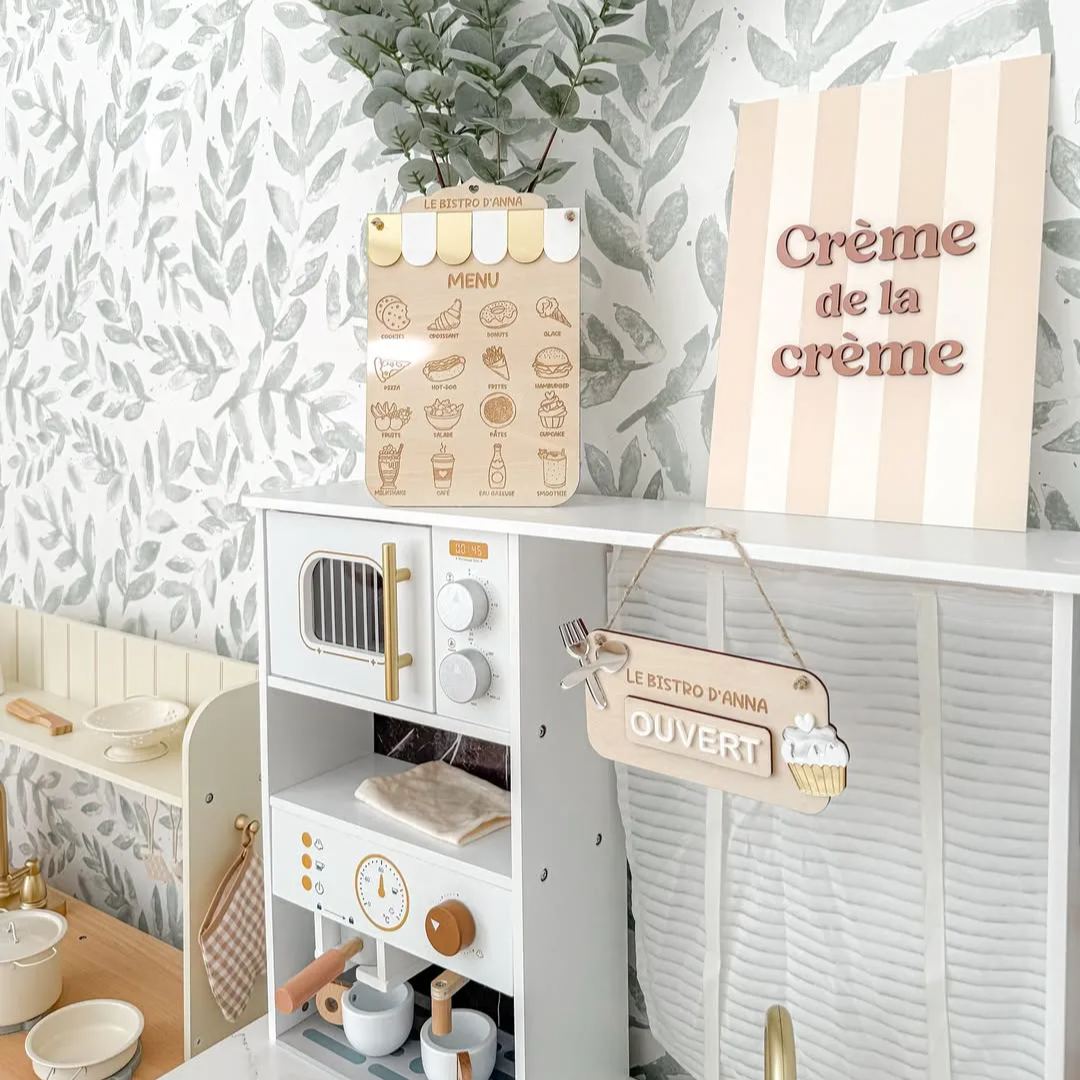 ROBUD Moderne Spielküche für Kinder - Weiß