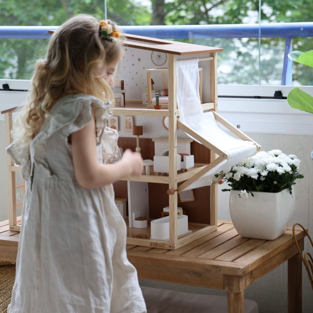 ROBUD Puppenhaus aus Holz - Bohemian