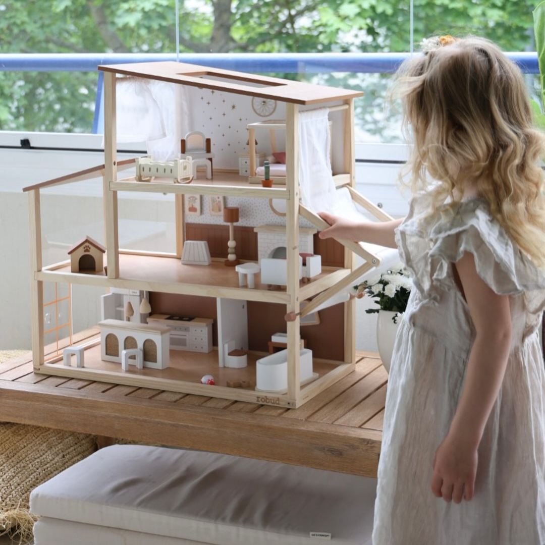 ROBUD Puppenhaus aus Holz - Bohemian