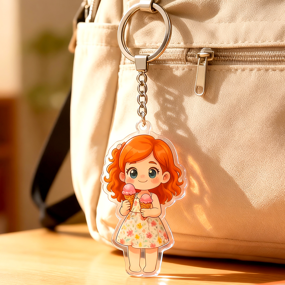 Custom Chibi Acrylic Keychains Made From Your Favorite Photo Perfect For Birthdays, Anniversaries or Christmas