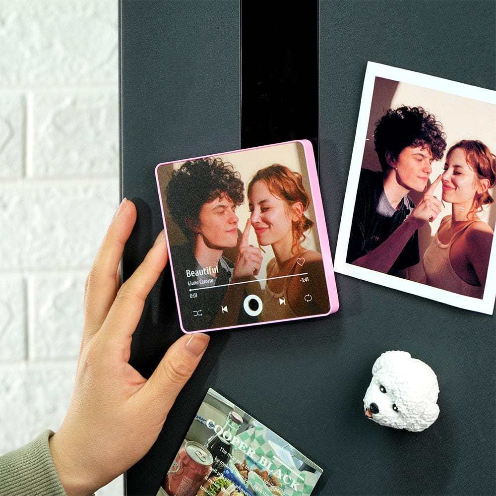 Custom Spotify Album Fridge Magnet Personalized Music Fridge Magnet Can Play Songs and Adjust Volume for Couples