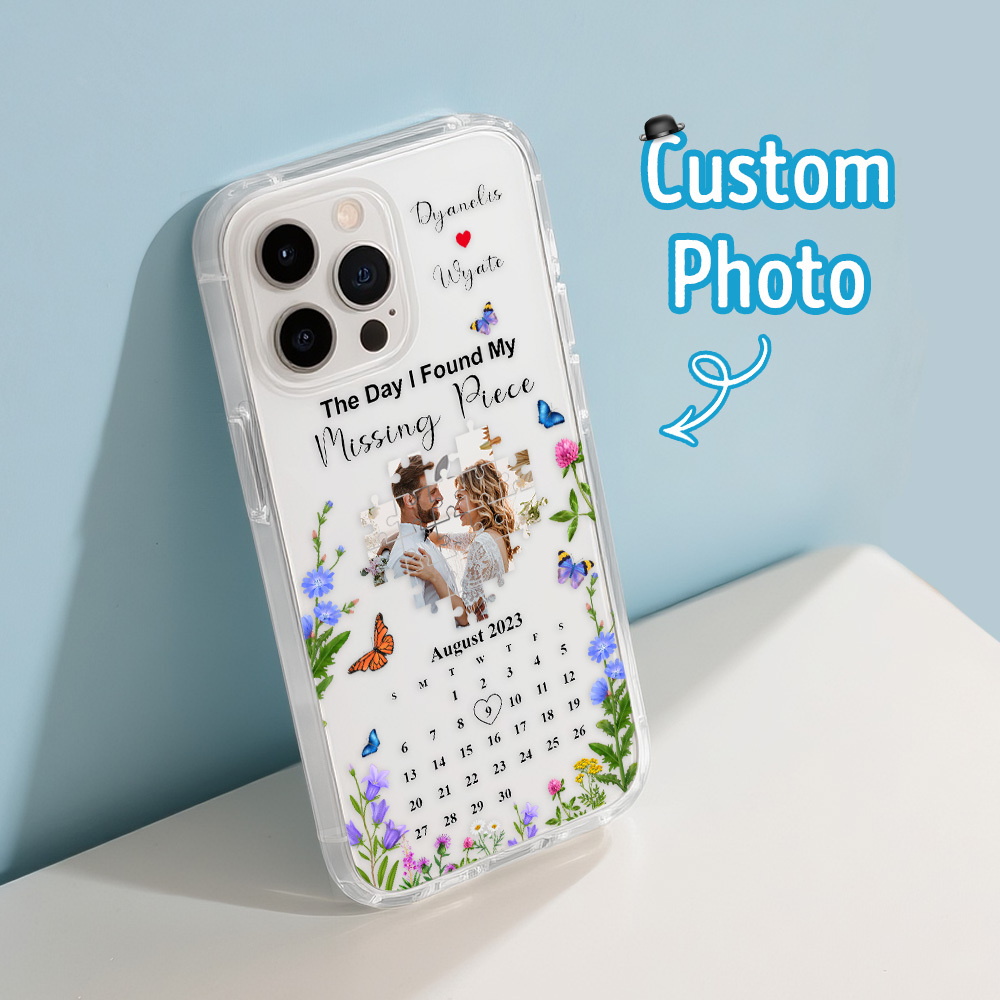 Custom Missing Piece Wedding Keepsake Phone Case iPhone Phone case For 12 13 14 15 16 pro promax