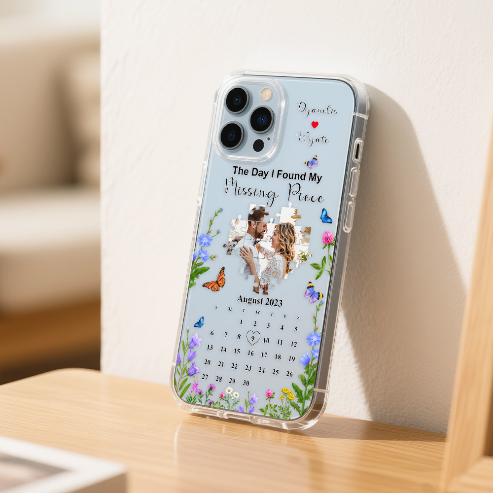 Custom Missing Piece Wedding Keepsake Phone Case iPhone Phone case For 12 13 14 15 16 pro promax