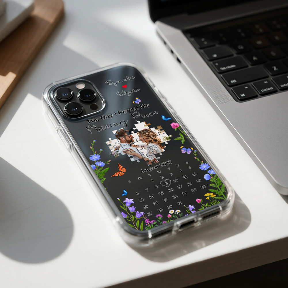 Custom Missing Piece Wedding Keepsake Phone Case iPhone Phone case For 12 13 14 15 16 pro promax