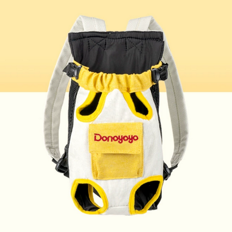 Portable Pet Backpack – Soft Cotton Chest Carrier for Dogs & Cats, Four-Leg Design for Comfort & Safety