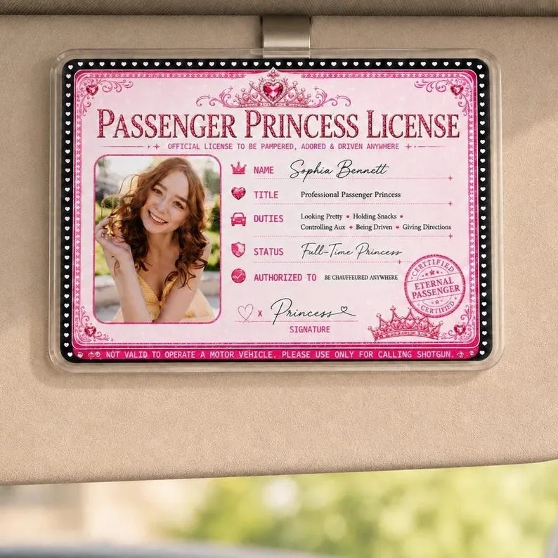 Personalized Passenger Princess Card– Forever Valid VIP Card