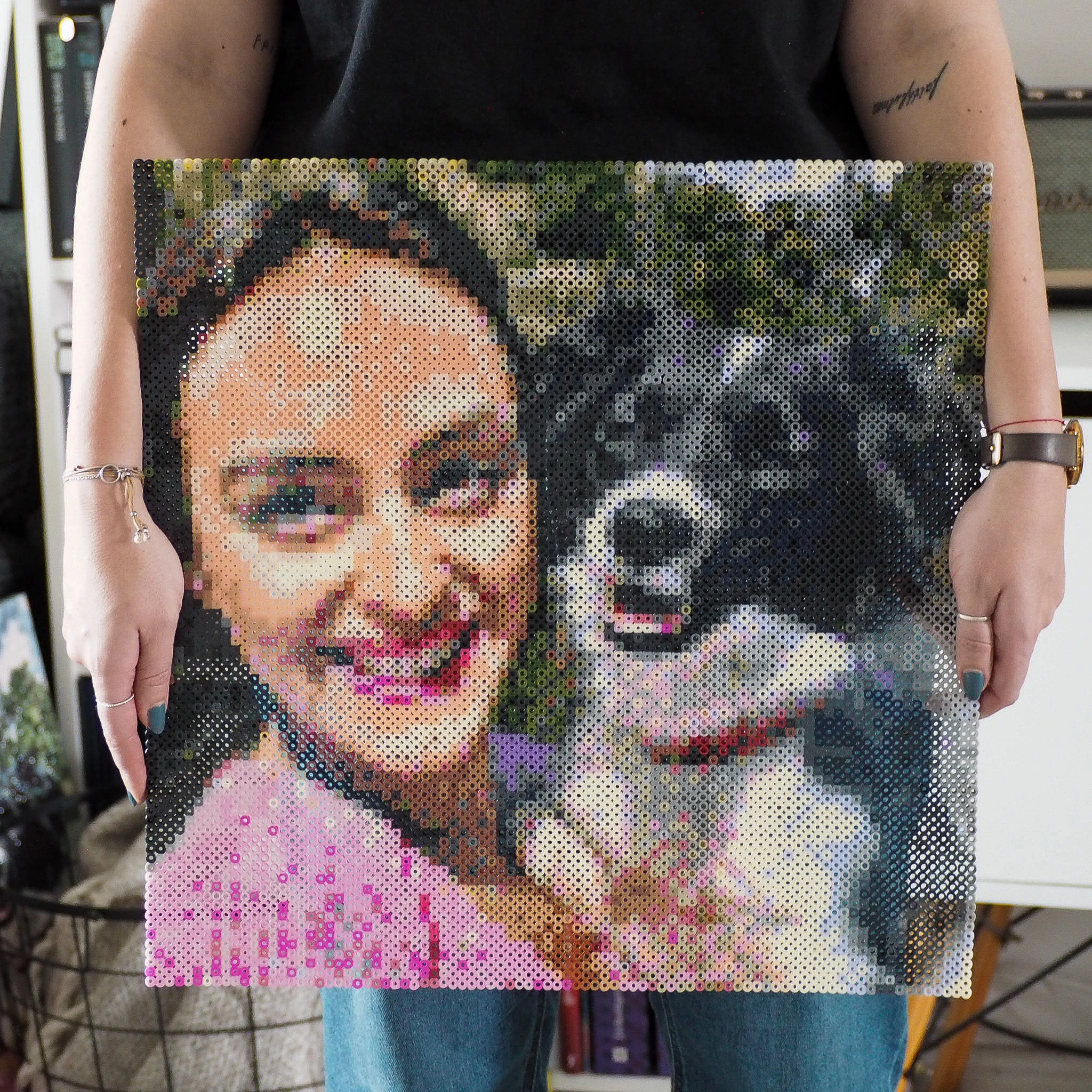 Gepersonaliseerde Fotostrijkkralen In Anime-stijl: Een Creatief Doe-het-zelf-cadeau