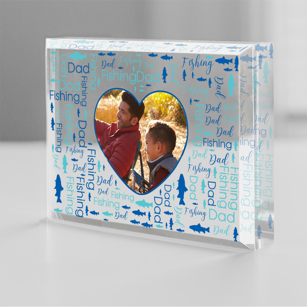 Personalized Large Photo Mom Or Dad Word Art Acrylic Keepsake Mother Father Day Gifts