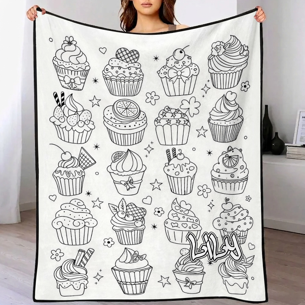 DIY-tekendeken (optionele 24-kleuren Markerset) Maak Je Kunstdeken Wasbare Aandenkendeken Voor Kinderen En Volwassenen - CustWitNL