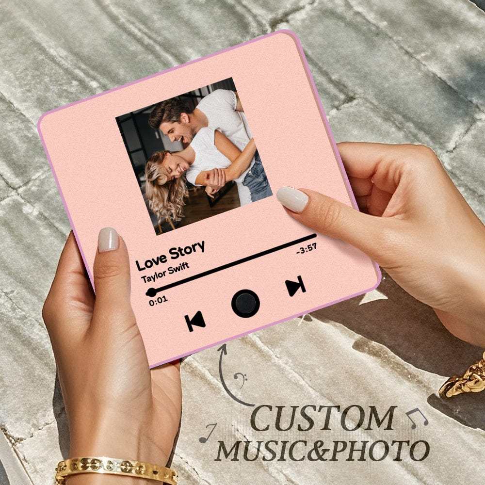 Custom Spotify Album Fridge Magnet Personalized Music Fridge Magnet Can Play Songs and Adjust Volume for Couples