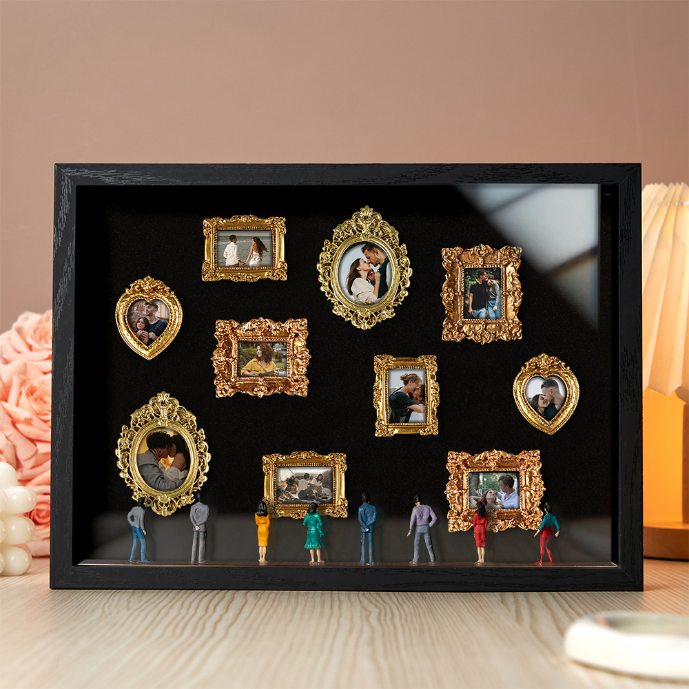 Mini Museum Van Ons | Schaduwdoos Voor Foto's In Barokstijl | Vintage Fotodecoratie
