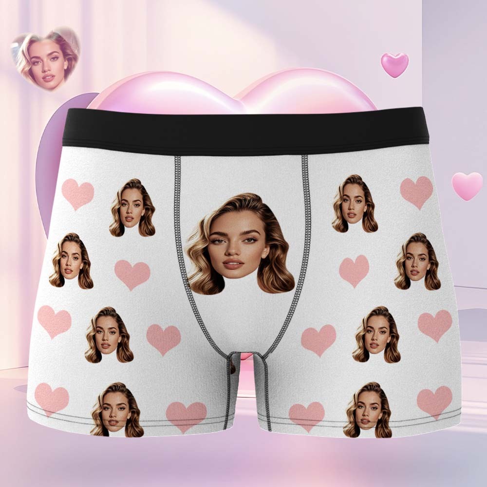 Aangepaste Gezichtsboxershorts 3d Online Preview Valentijnsdagcadeaus Voor Vriendje - CustWitNL