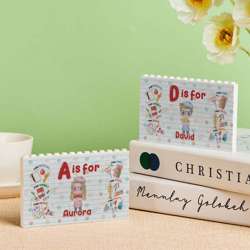 Personalized Horizontal Building Brick My Dream Job Block Birthday Gift For Kids - CustWit