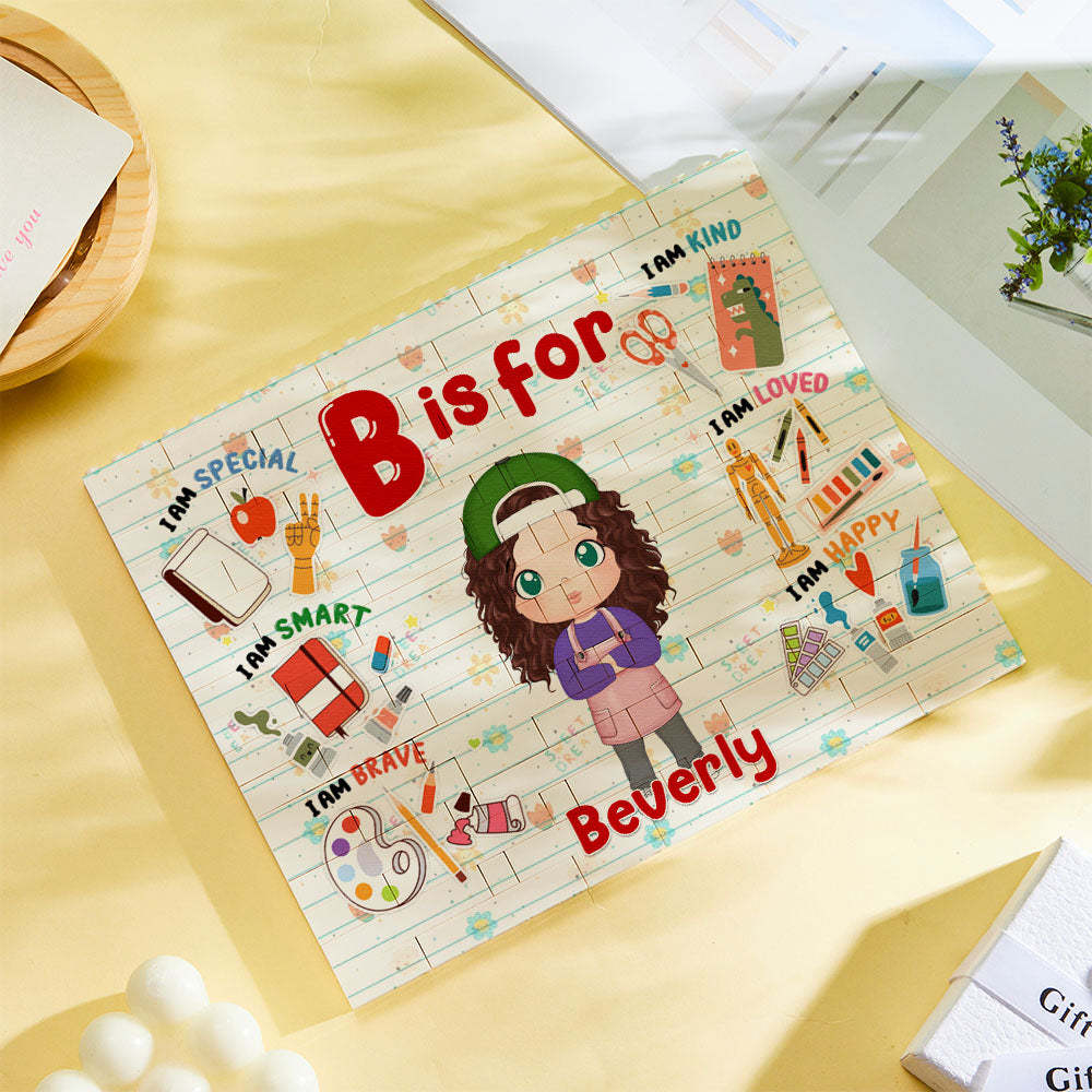Personalized Horizontal Building Brick My Dream Job Block Birthday Gift For Kids - CustWit