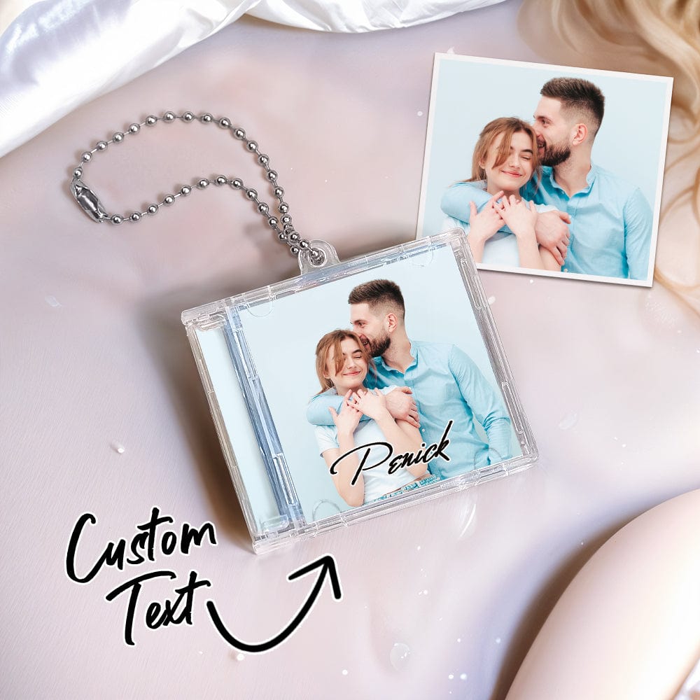 Gepersonaliseerde Nfc-sleutelhanger Mini-album Cd-sleutelhanger Met Volledig Aangepaste Foto's + Nummer Speel Direct Je Favoriete Spotify-nummer Af Gepersonaliseerd Muziekcadeau Muziekliefhebber Sleutelhanger Cd-album