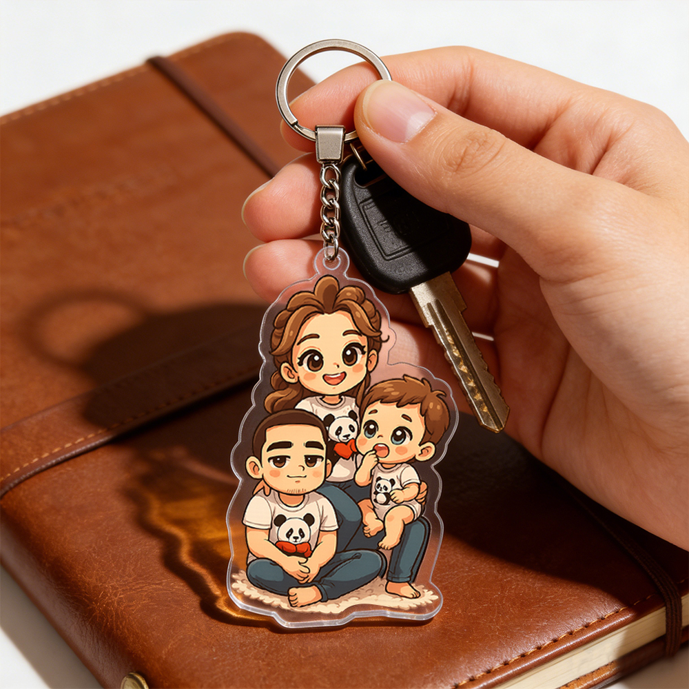 Custom Chibi Acrylic Keychains Made From Your Favorite Photo Perfect For Birthdays, Anniversaries or Christmas