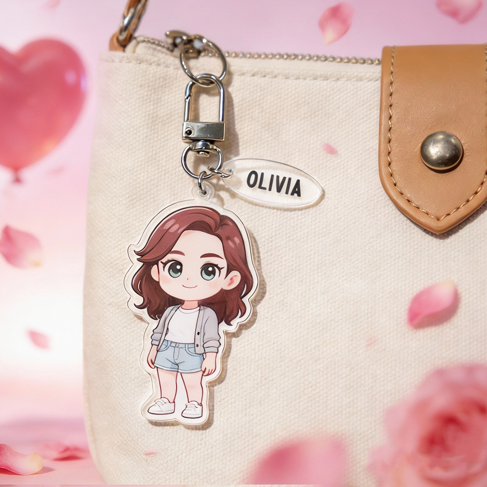 Custom Chibi Acrylic Keychains Made From Your Favorite Photo Perfect For Birthdays, Anniversaries or Christmas