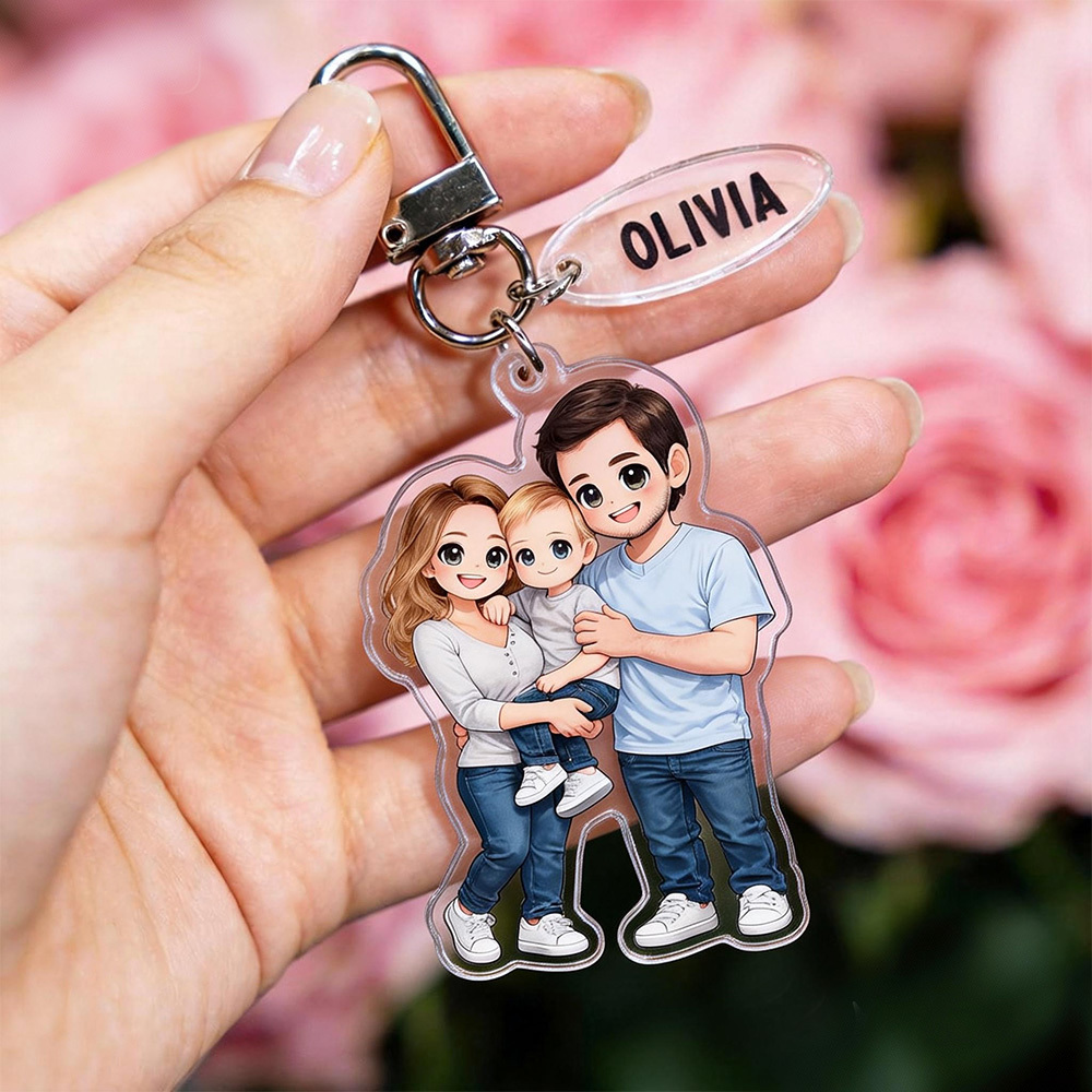 Custom Chibi Acrylic Keychains Made From Your Favorite Photo Perfect For Birthdays, Anniversaries or Christmas