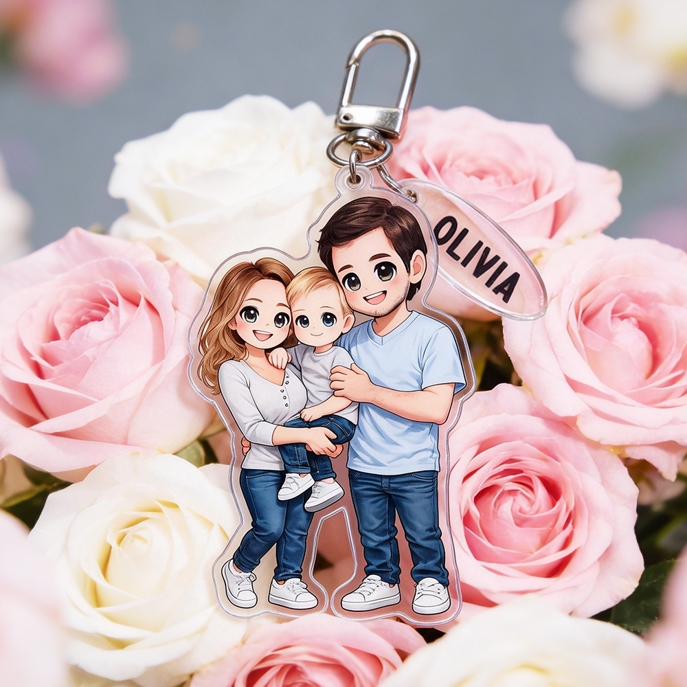 Custom Chibi Acrylic Keychains Made From Your Favorite Photo Perfect For Birthdays, Anniversaries or Christmas