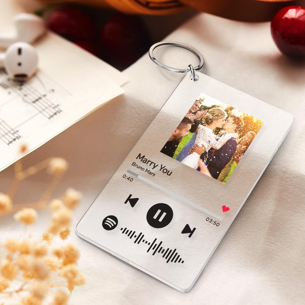 Spotify Art Glass Albumhoes, Gepersonaliseerde Muziekplaat, Jubileumcadeau Voor Vriend - CustWitNL