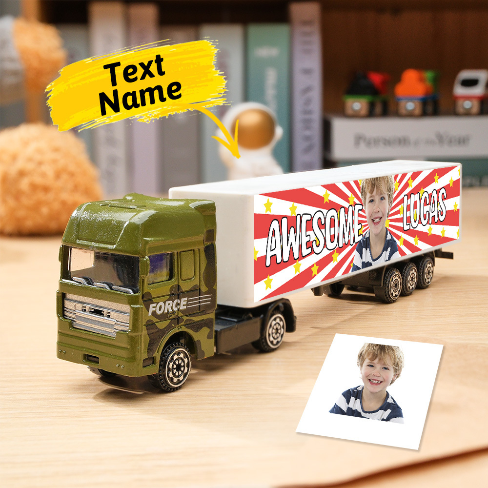 Personalized Toy Truck, Customized With Name On The Side of The Truck: Birthday, Christmas, Any Event for Him