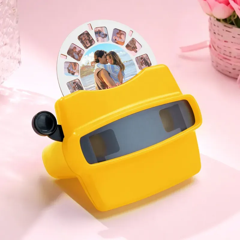 Custom Upgrade 3D Viewfinder and Reel – Personalized Gift with your own photos Text and Photo Viewer Multiple Films Available Valentine's Day Gifts