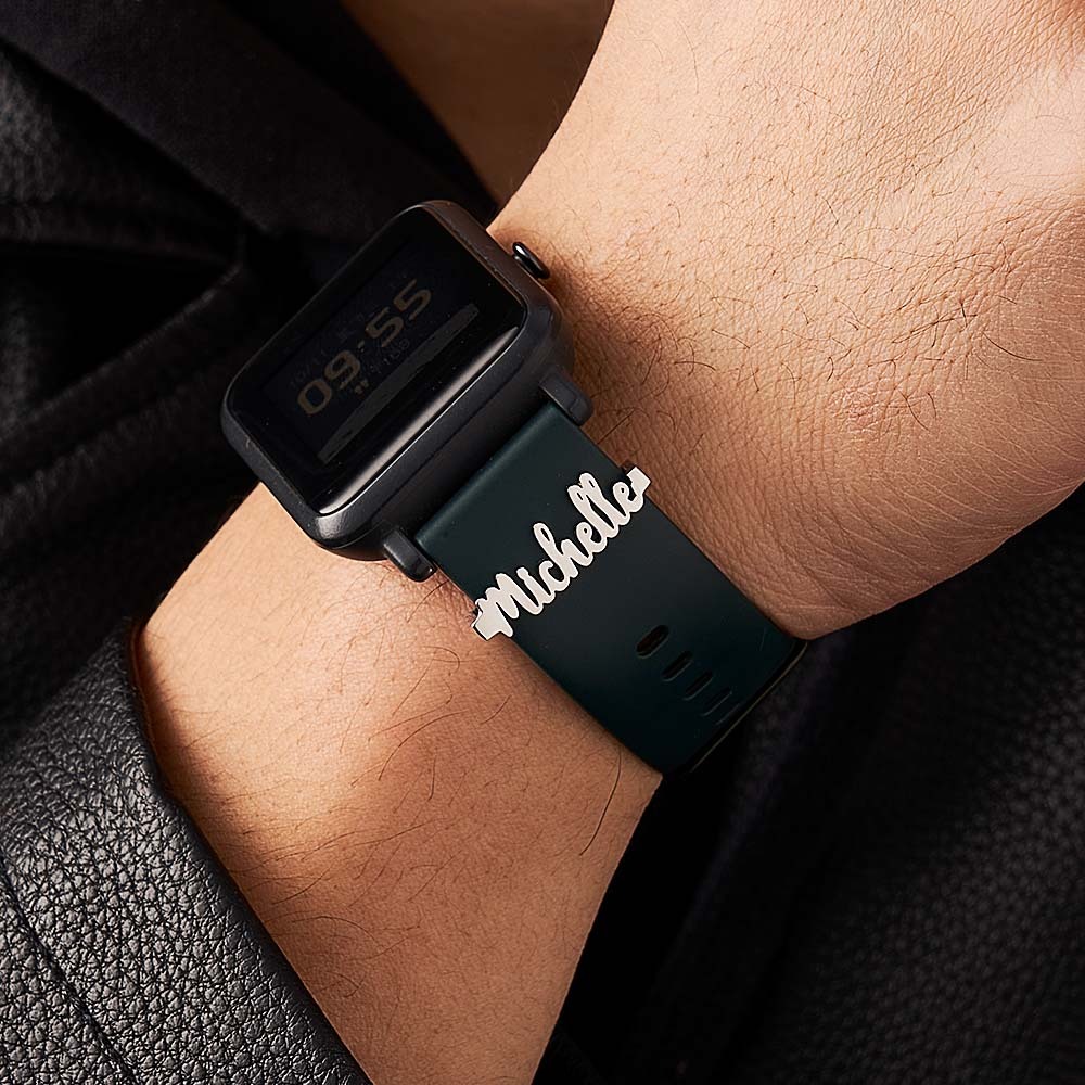 Gepersonaliseerde Horlogeband Met Naam, Accessoire, Gepersonaliseerde Horlogeband Met Naam, Cadeau Voor Haar - CustWitNL