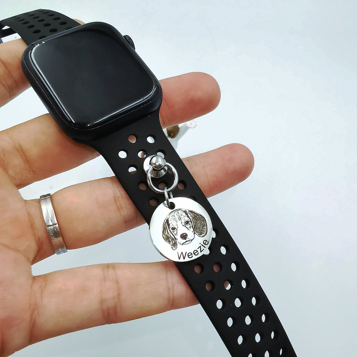 Gepersonaliseerde Hanger Horlogebedel, Horlogebandbedel, Cadeaus Voor Haar/hem - CustWitNL