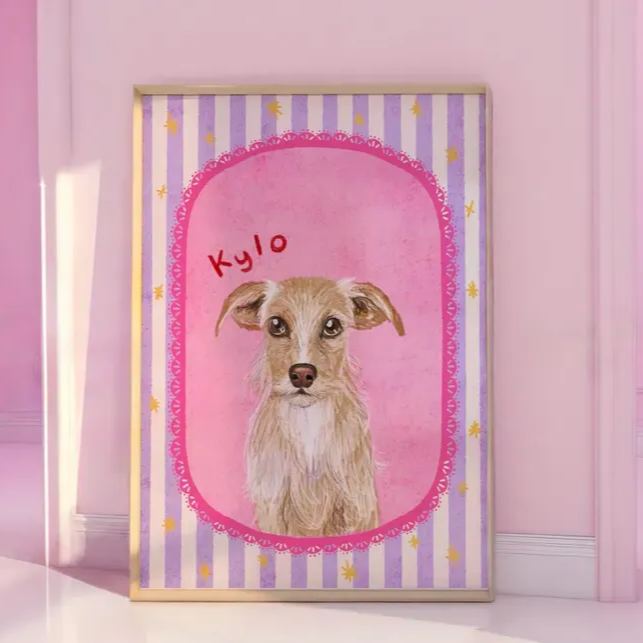 Op Maat Gemaakt, Slecht Getekend Huisdierportret, Gepersonaliseerd Schattig Kattenportret, Unieke Huisdierposter, Leukste Cadeaus Voor Mama