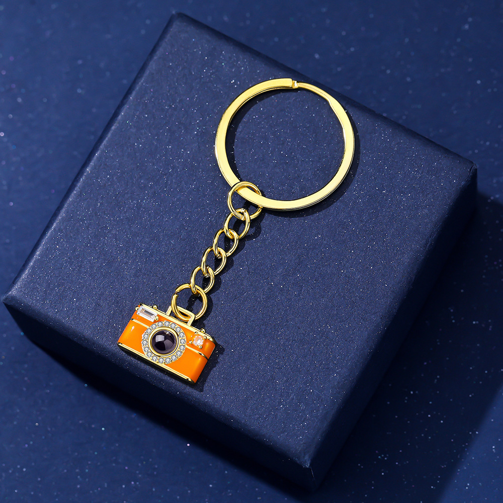 Personalized Photo Keychain Projection Gem Camera Keyring Anniversary Gifts for Her - CustWitUK