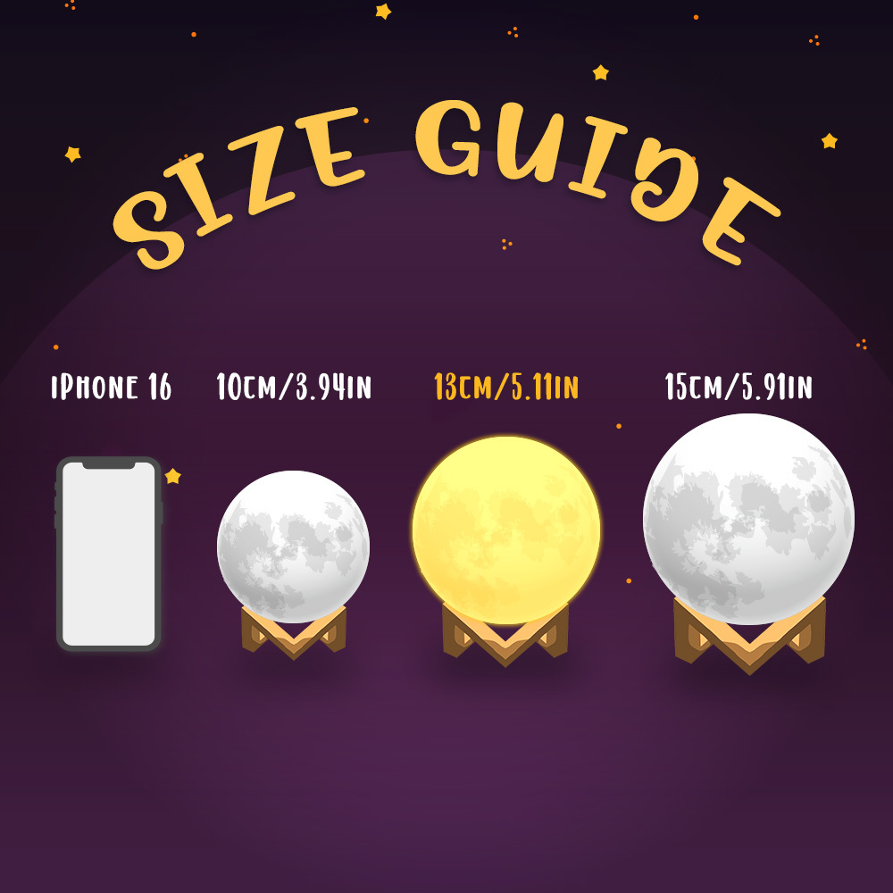 Gift for Mom Photo Moon Lamp Personalized 3D Printed Picture Light Moon Painting Light - CustWitUK