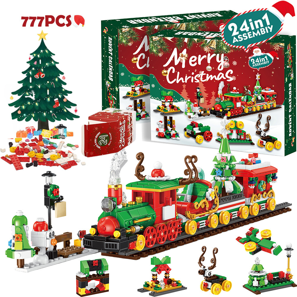 DIY Advent Calendar Christmas Blocks Set 2025 – Surprise Blind Box Toy for Boys And Girls
