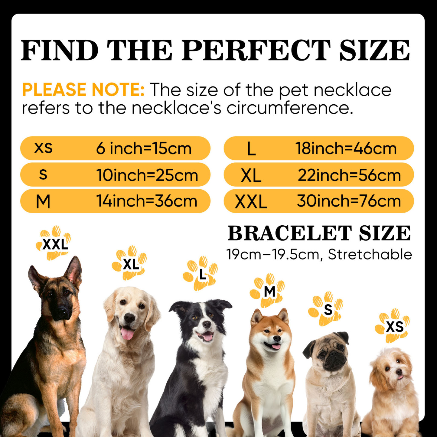 Personalized Pet Name Necklace Comes with a Free Matching Bracelet Gift for Dog