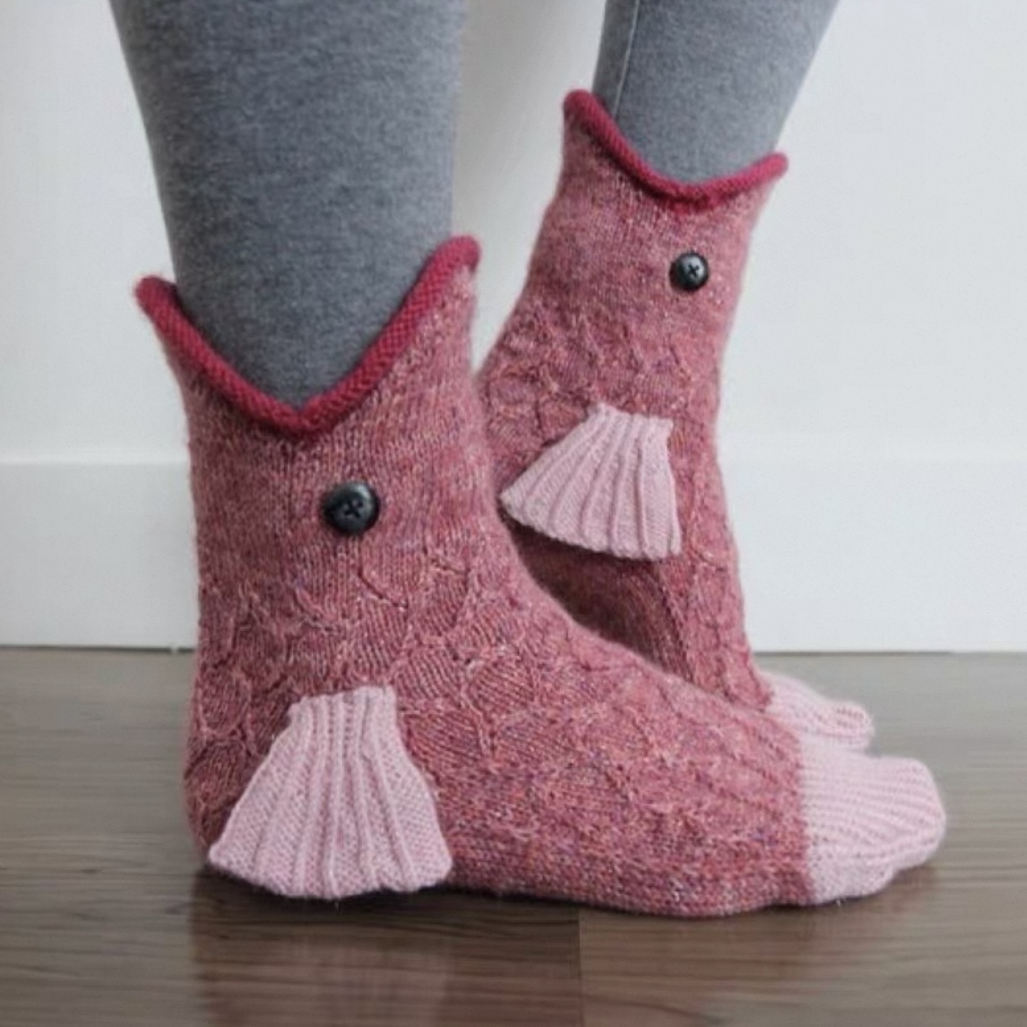 Funny Animal Knitted Socks Cute Husky & Animal Design Cozy Winter Socks Perfect Gift for Family for Friends