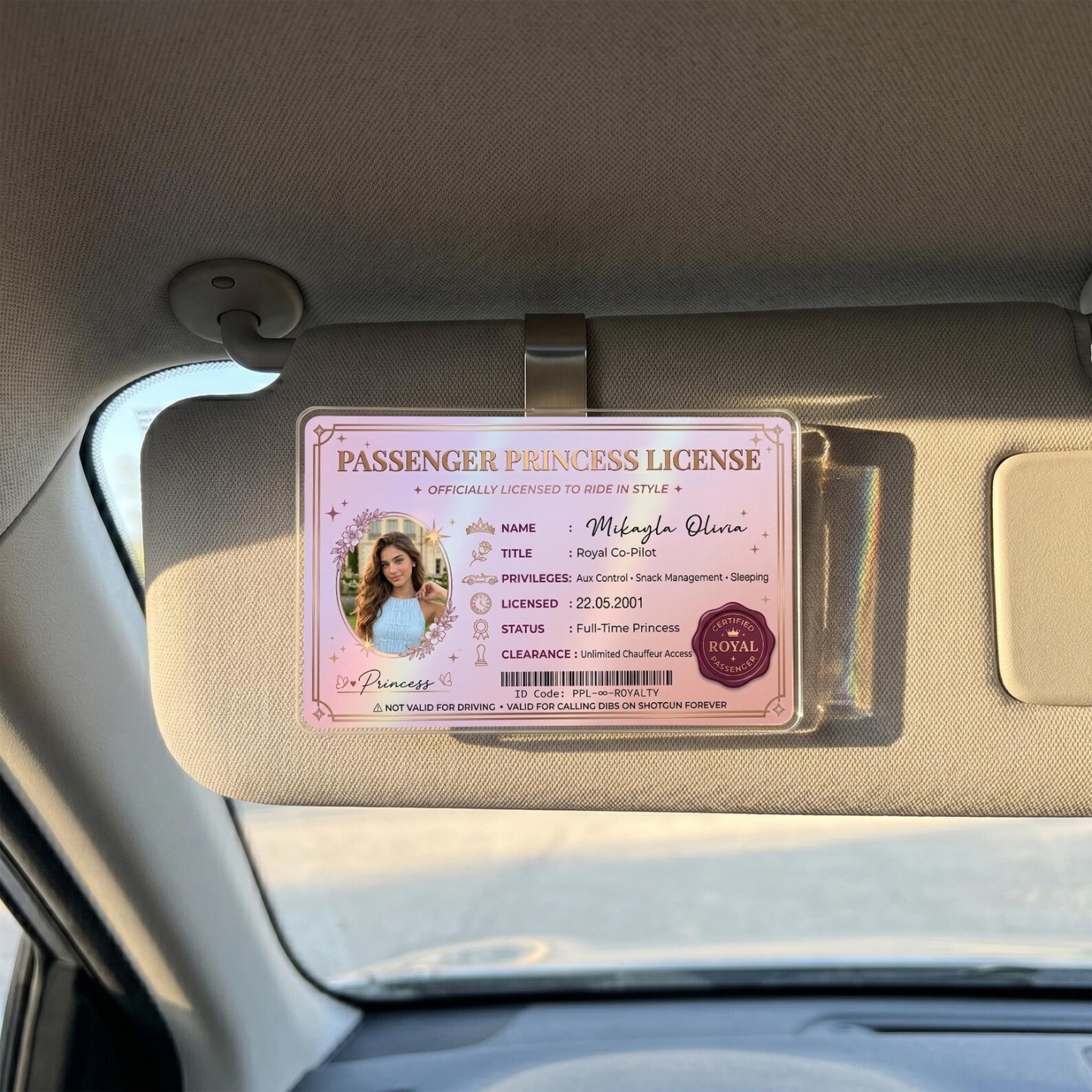 Personalized Passenger Princess Card– Forever Valid VIP Card