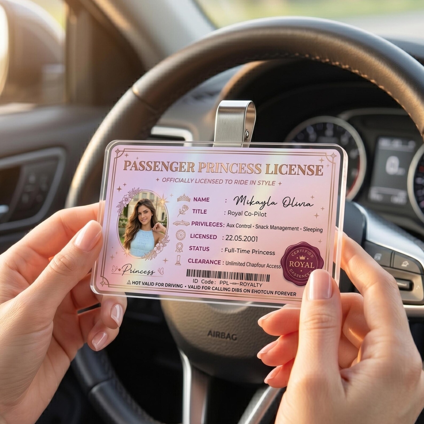 Personalized Passenger Princess Card– Forever Valid VIP Card