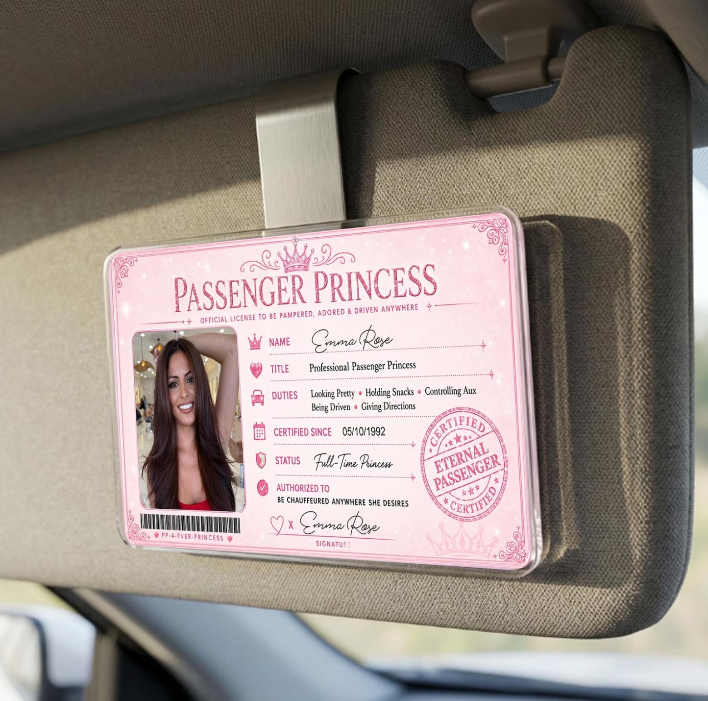 Personalized Passenger Princess Card– Forever Valid VIP Card