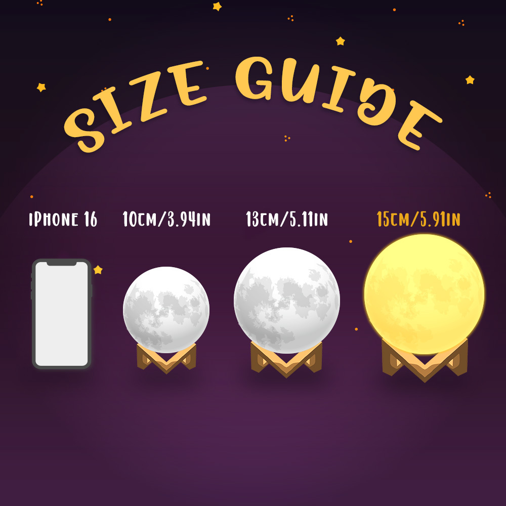 Gift for Mom Photo Moon Lamp Personalized 3D Printed Picture Light Moon Painting Light - CustWitUK