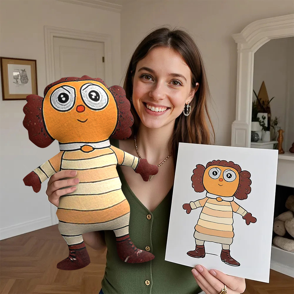 Transform Children's Drawings into Unique Plush Toys, Create Custom Stuffed Animals from Artwork - CustWitUK