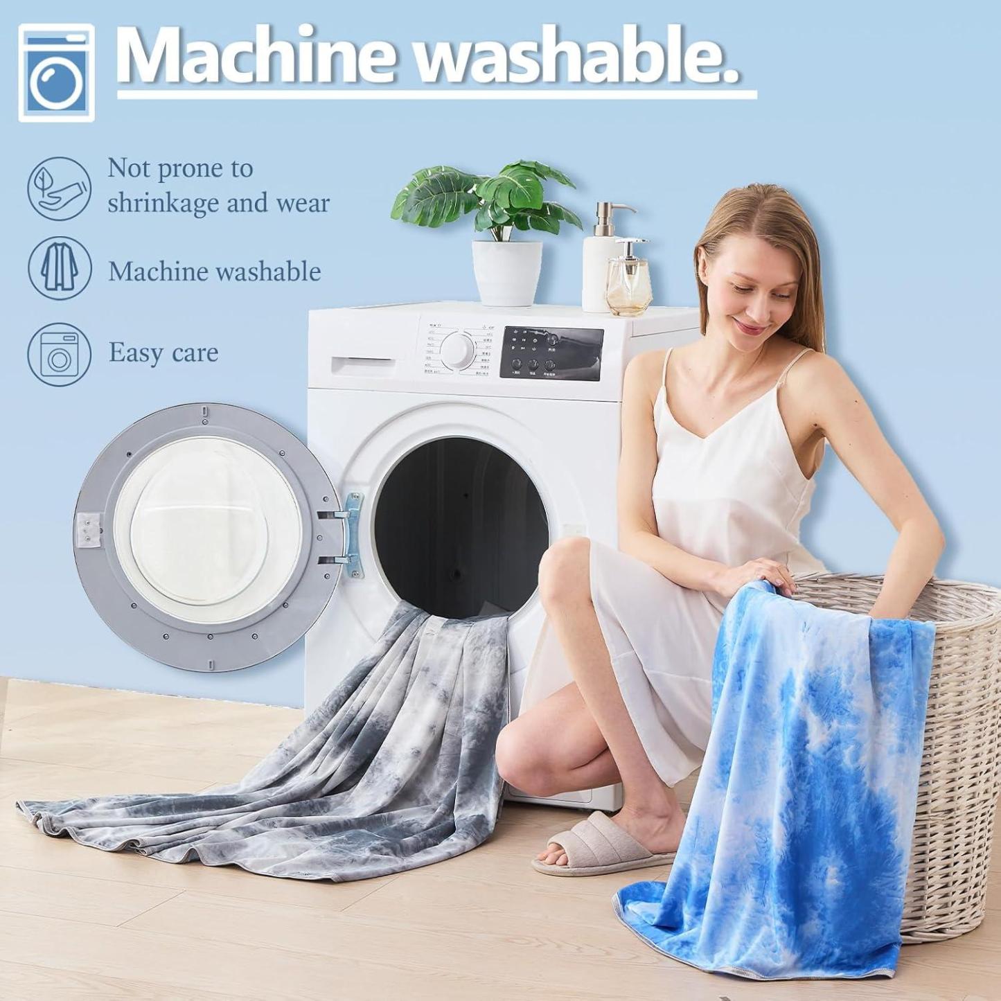 Cooling Blanket Queen Size (90"X90"), Cold Blanket for Hot Sleepers, Ultra-Cool Lightweight & Breathable, Soft Thin for Night Sweats, Bed & Couch - CustWitUK