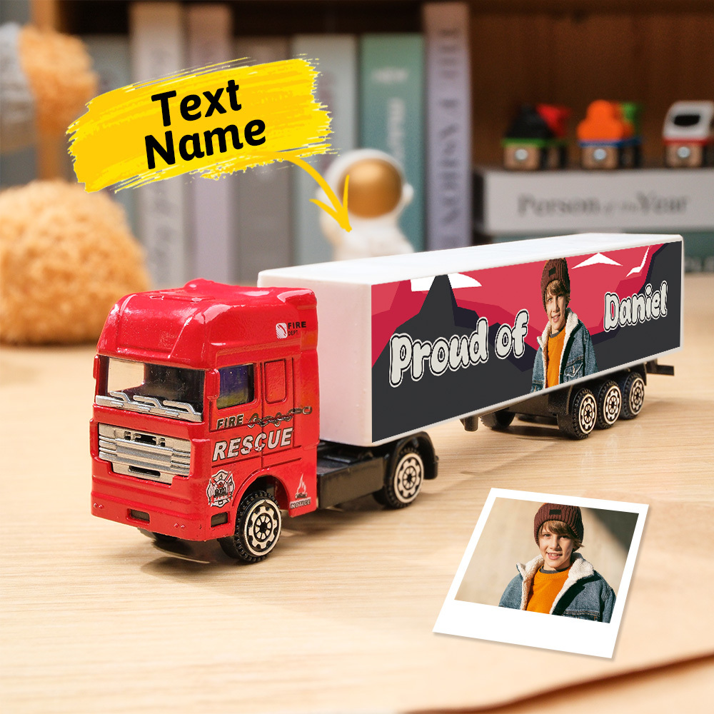 Personalized Toy Truck, Customized With Name On The Side of The Truck: Birthday, Christmas, Any Event for Him